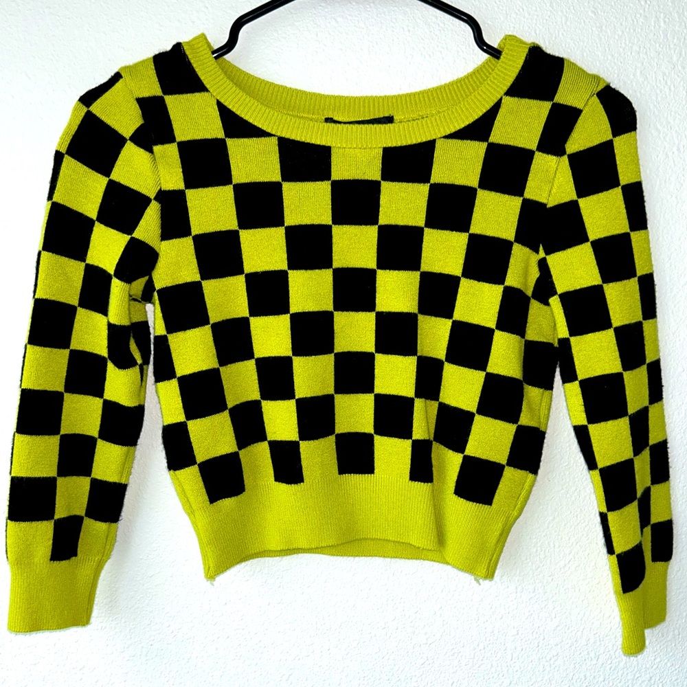 CHECKERBOARD SWEATER